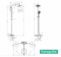 HANSGROHE SHOWERPIPE RAINDANCE SELECT 240Air BAÑO